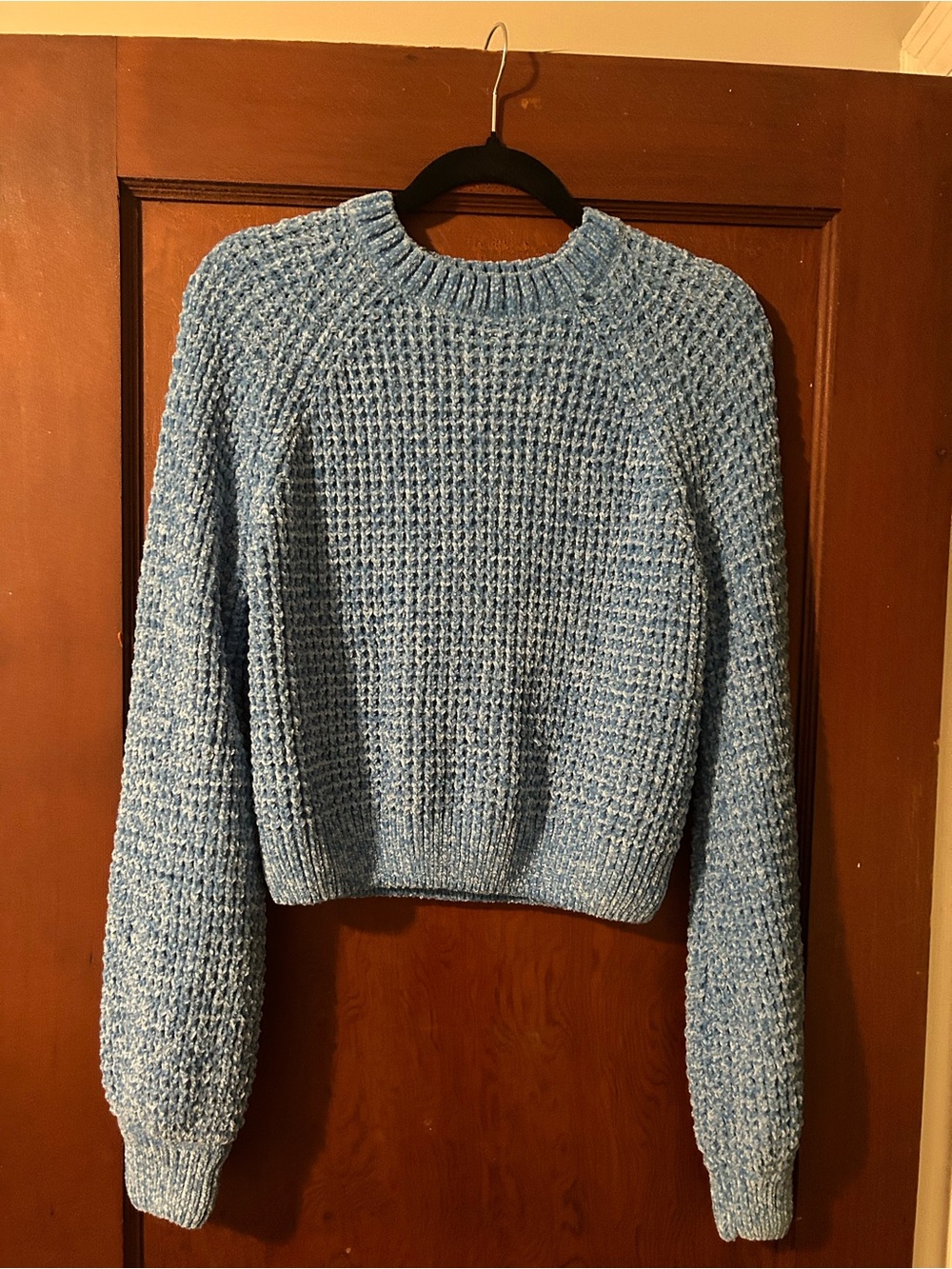 Altar'd State Sky Blue Chunky Crewneck Sweater